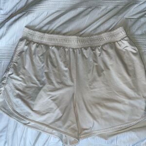 All in Motion Women's White/Cream Athletic Shorts